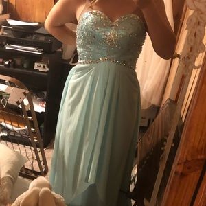 Blue prom dress